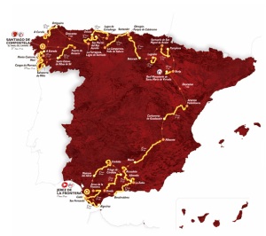 2014 Vuelta Map